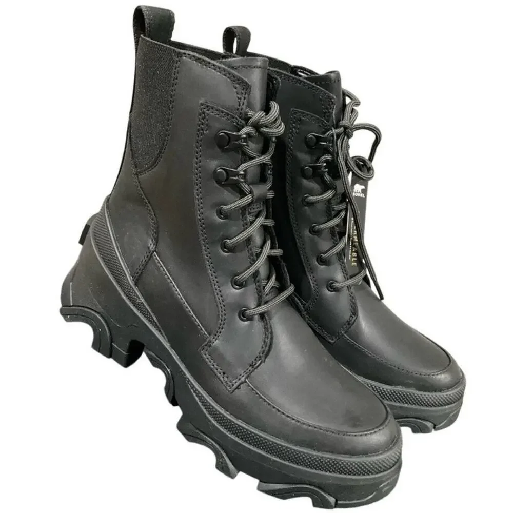 Sorel Women’s Lace-Up Boots Black Size 6.5 NIB
